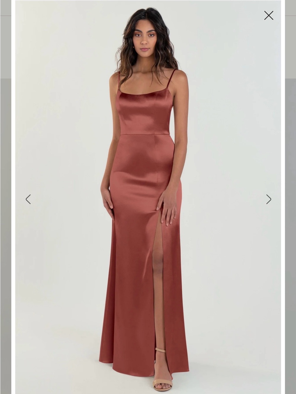 Jenny Yoo “Chase” Bridesmaid Gown in English Rose Size 10